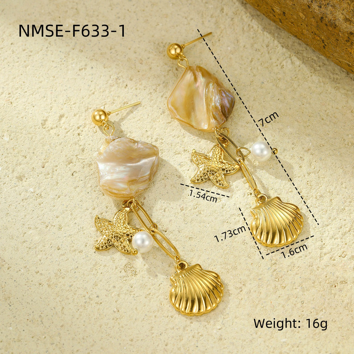 Wholesale Ocean Series Holiday Style Necklace Bracelet Earrings Summer Jewelry
